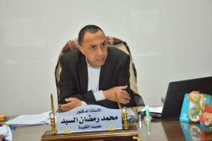 أ.د محمد رمضان عميد الكلية يشكر رئيس الجامعة على تعيين امين للكلية